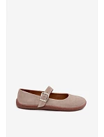 Balerínky Barefoot z prírodného semišu Zazoo 316 Cappuccino Balerínky Barefoot z prírodného semišu Zazoo 316 Cappuccino
