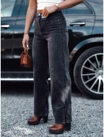 JEANDII dámske džínsové vrecovité nohavice s trením čierne FashionStreet UY2209