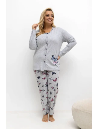 Pohodlné pyžamo pre plnoštíhly model 221199 Forever Pink Pohodlné pyžamo pre plnoštíhly model 221199 Forever Pink