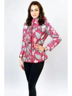 Ružová obojstranná dámska bunda (7174)
