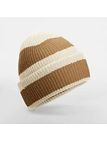 Beechfield B 391R Pletená čiapka „Color Block“ 53.391R vanilková/sušienková