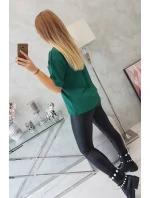 Kúzelne zelená blúzka s potlačou