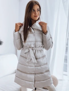 Dámsky prešívaný kabát LONDON PREMIUM béžový FashionStreet TY3162