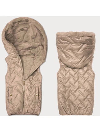 Dámska kožušinová vesta S'West vo farbe Dirty Pink (B8252-51051) Dámska kožušinová vesta S'West vo farbe Dirty Pink (B8252-51051)