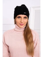 Fleecová čiapka Waleria K307 čierna