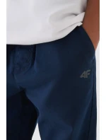 Chłopięce Spodnie Joggery Casual Gładkie 4F 4FJWMM00TTROM0812-31S Granatowe