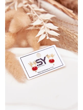 Náušnice Renifery ze chirurgické oceli