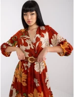 Šaty LC SK 22K 3039.51P tmavo oranžová