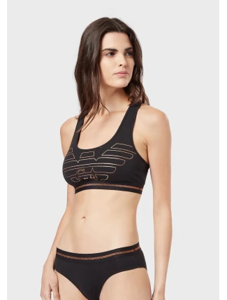 Športová podprsenka 164212 9A232 00020 čierna - Emporio Armani Športová podprsenka 164212 9A232 00020 čierna - Emporio Armani