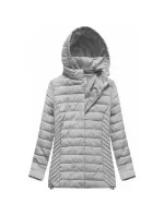 Dámska prešívaná bunda s kapucňou W260BIG