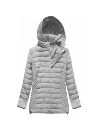 Dámska prešívaná bunda s kapucňou W260BIG
