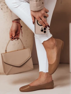 Dámske baleríny FRLINE khaki FashionStreet ZY0669