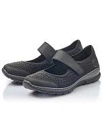 Pohodlné šnurovacie topánky Rieker W RKR575 black