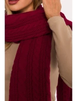 M898 Pletená šatka - bordová