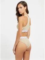 Dámska podprsenka bralettka O97C01KBOE1 - P13W béžová s potlačou - Guess Dámska podprsenka bralettka O97C01KBOE1 - P13W béžová s potlačou - Guess