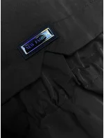 Parka s ozdobnou podšívkou BH Forever black (BH-2401)