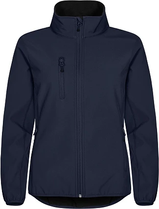 Clique Classic Softshell Jkt W Dámska 3-vrstvová softshellová bunda 67.0915 tmavomodrá Clique Classic Softshell Jkt W Dámska 3-vrstvová softshellová bunda 67.0915 tmavomodrá