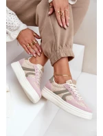 Sneakersy Damskie Z Plecionką Na Platformie Multikolor Lesida