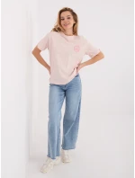 Tričko D12022M02842A svetlo ružová