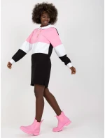 Dámske šaty RV SK 8072 čierne a ružové