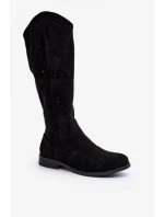 Šnurovacie topánky HY66-150 192098 black - Krok vo veľkom štýle Šnurovacie topánky HY66-150 192098 black - Krok vo veľkom štýle