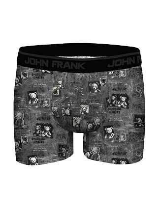 Pánske boxerky John Frank JFBDMOD188-DARK TEDDY