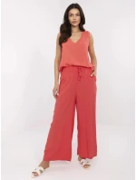 Nohavice D73761M62237B coral