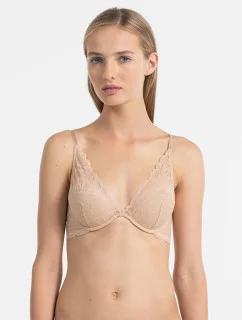 Podprsenka s kosticou QF1436E telová - Calvin Klein