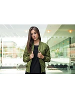 Build your Brand BY 044 Dámska bomberová bunda 56.0044 čierna