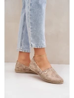 Elegantné velúrové espadrilky s kvetmi Dámske béžové Zazoo 10177 Elegantné velúrové espadrilky s kvetmi Dámske béžové Zazoo 10177