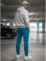 Pánske tyrkysové tepláky FashionStreet UX3428