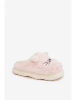 Kožešinové dámské pantofle Smile růžové Lexira