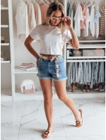 Dámske džínsové šortky BELTLOVE blue FashionStreet SY0469