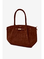 Shopper kabelka z imitace semiše Camel Nellia