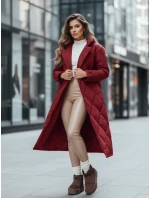 Kurtka zimowa damska WARMISSA pikowana bordowa FashionStreet TY4918z Kurtka zimowa damska WARMISSA pikowana bordowa FashionStreet TY4918z