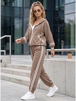 Dámska tepláková súprava s kapucňou a pruhmi Fango FashionStreet AY1217 Dámska tepláková súprava s kapucňou a pruhmi Fango FashionStreet AY1217