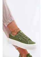 Lee Cooper Dámske tenisky na platforme LCW-25-31-3449L Green Lee Cooper Dámske tenisky na platforme LCW-25-31-3449L Green