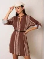 Šaty DHJ SK 5766D.13 hnedá