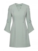 M876 Šaty so širokými manžetami - mentolové