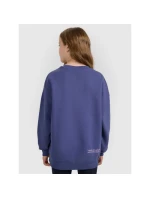 Dievčenská oversize mikina s kapucňou 4F 4FJRAW25TSWSF2428-33S