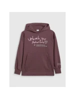 Dievčenská oversize mikina s kapucňou 4F 4FJRAW25TSWSF2429-51S