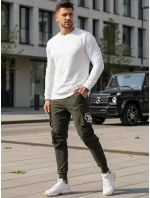 Pánske bojové nohavice zelené FashionStreet UX4165