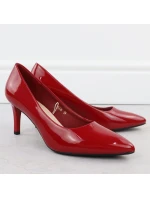 Dámske červené lodičky na podpätku Sergio Leone 1336