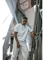 Build your Brand BY 102 Tričko oversize z hrubej bavlny 56.0102 biele