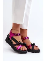 Sandały Damskie Z Kokardką D&A CR956 Fuksja