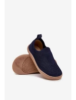 Wsuwane Kapcie Barefoot Dziecięce Milami Granatowe Mariselle