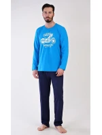 Pánske dlhé pyžamo Motocykel