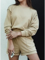Dámsky teplákový komplet PULGAR beige FashionStreet AY1055