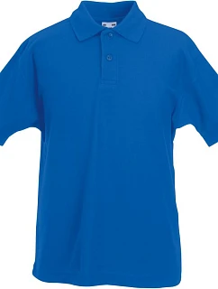 Fruit of the Loom Kids 65/35 Polo Detské piqué polo 16.3417 kráľovská modrá