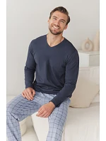 3669 PÁNSKE DLHÉ PYŽAMO DORIAN 3XL–4XL 3669 PÁNSKE DLHÉ PYŽAMO DORIAN 3XL–4XL